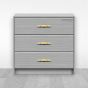 Jaladera Zara 60 mm latón brillante HE-810-03 Arte Fino