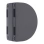 Cerradura de gancho con contra para puerta de vidrio negro mate XH82803B Axcent