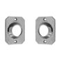 Soportes fijos cuadrados para tubo 1" cromo Lusar