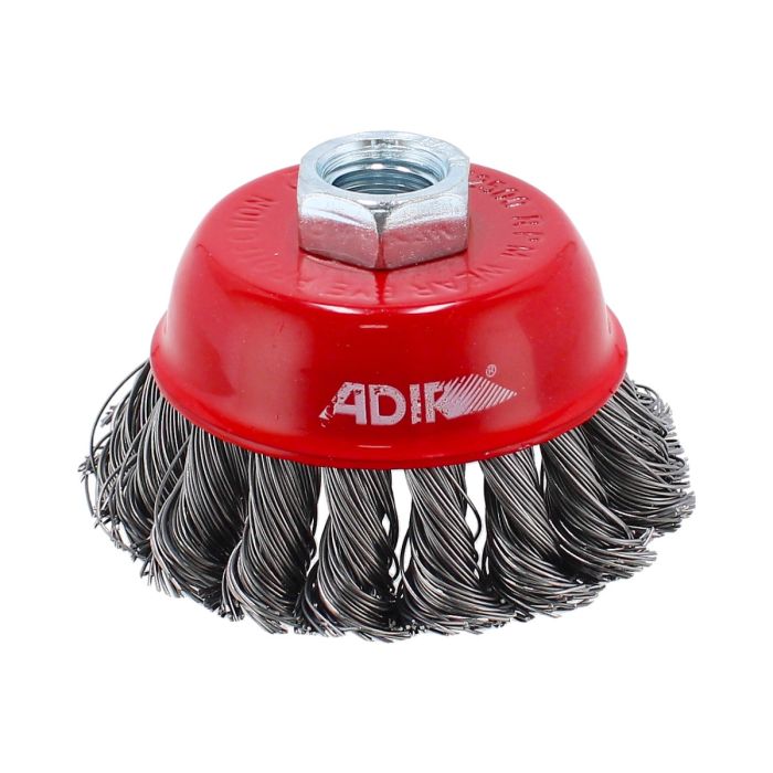 Carda de copa alambre trenzado fino 3" 10672 Adir