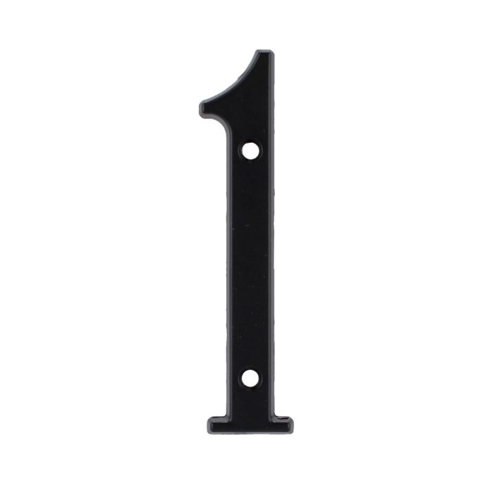 Número "1" de latón sólido 4" Negro 13657 Adir
