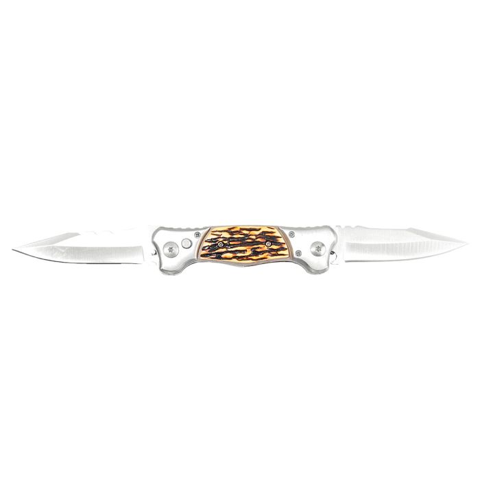 Navaja 3-1/2" doble hoja tipo hueso 9568 Lion Tools