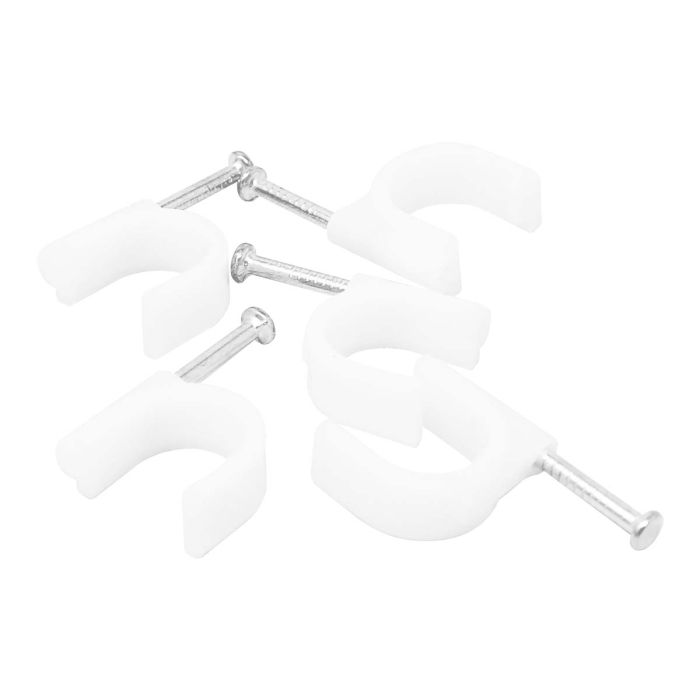 Grapas curvas para cable redondo 5 mm 100 piezas 4612 Sanelec