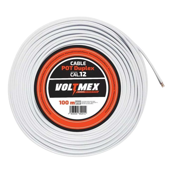 Cable pot duplex calibre 12 100 metros VOLTMEX
