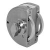 Cerradura de gancho doble Llave / Mariposa con contra para muro 826-01 Axcent