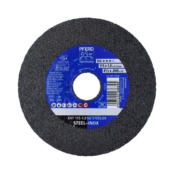 Disco para corte de acero inoxidable 4-1/2" PSF STEELOX PFERD