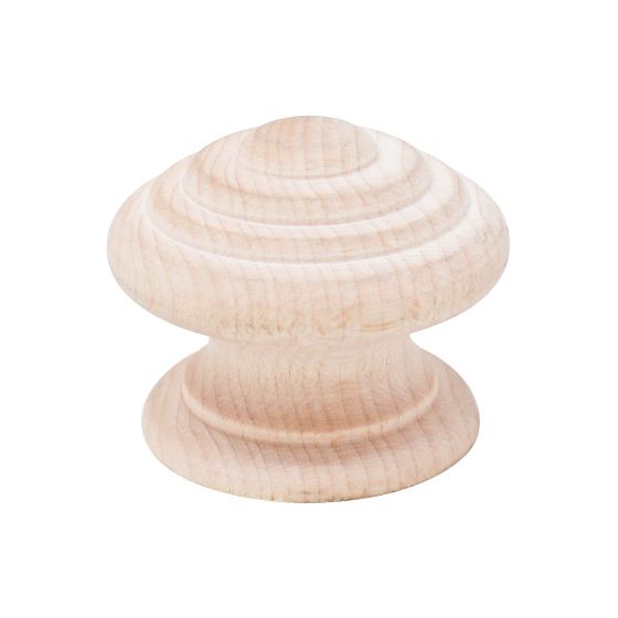 Jaladera botón concéntrico de madera maple grande B30222 Organización MZ