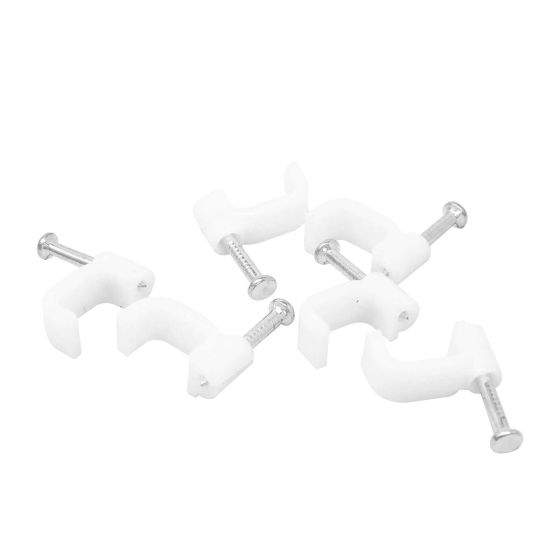 Grapas curvas para cable redondo 6 x 10 mm 100 piezas 4611 Sanelec