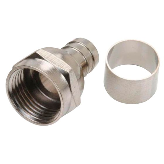 Conector macho tipo "F" (campanita) para cable RG59 200-010 Steren