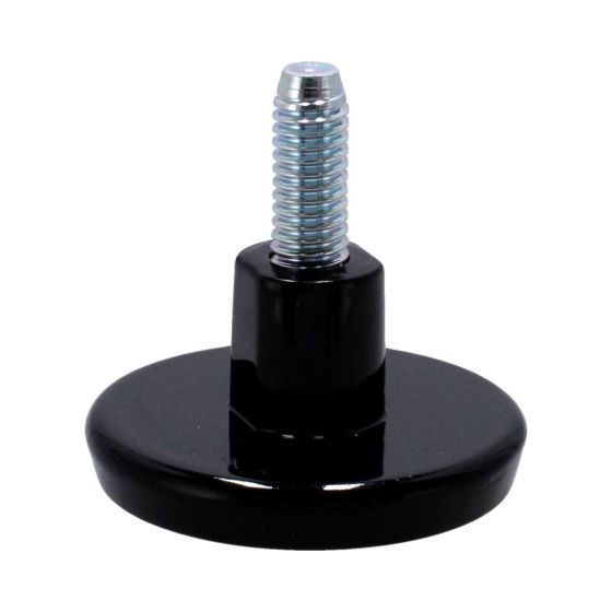 Nivelador negro con tornillo de 3/8" x 50 mm  tipo knoll 166070-N Rish